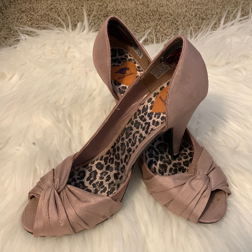 Rocket dog open toe heels